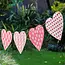 Recycled Cotton Paper Heart Garland