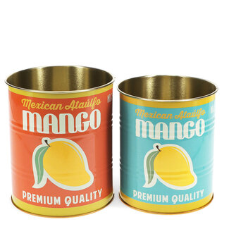 Rex London Storage Tins Mango Set of 2