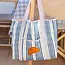 Recycled Tote Bag Woven Croissant
