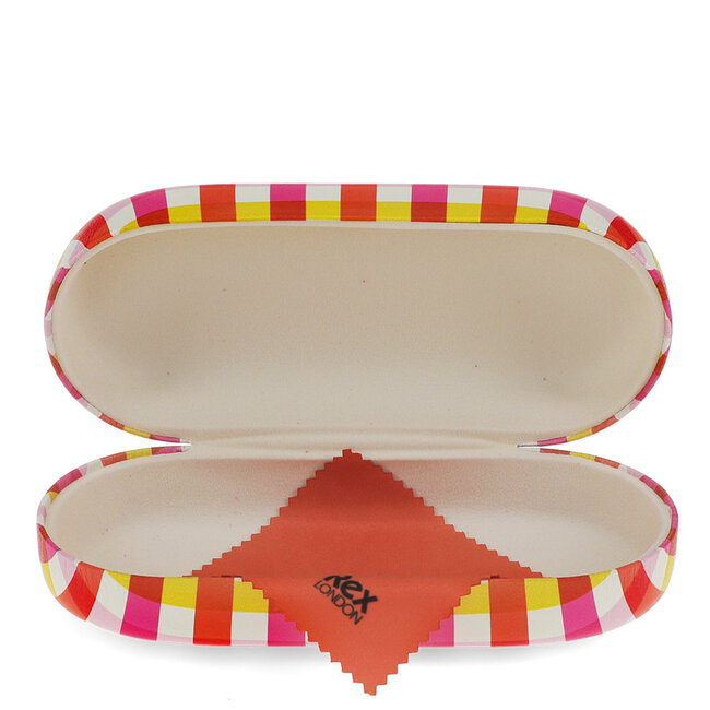 Glasses  Case Pink Gingham Large