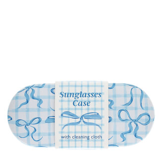 Rex London Glasses Case Blue Bows