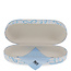 Glasses Case Blue Bows Large