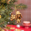 Sjaal met Verhaal Filz Weihnachtshänger Teckel Panter beige