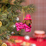 Filz Weihnachtshänger Teckel Panter roze