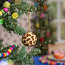 Felt Christmas Hanger Bal Panter beige