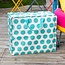 Jumbo bag Spotlight turquoise on cream
