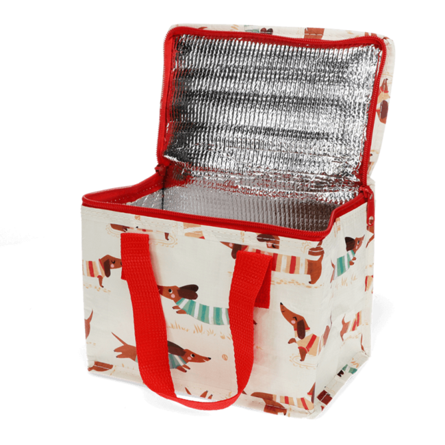 Lunch bag Sausage Dog ivory