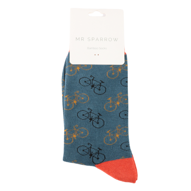 Männer-Socken Bamboo Little Bikes denim