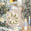 Sjaal met Verhaal Filz Weihnachtshänger Krans Winterwonderland wit