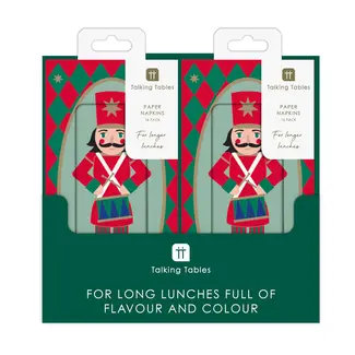 Talking Tables Papierservietten Long Nutcracker 16-Pack