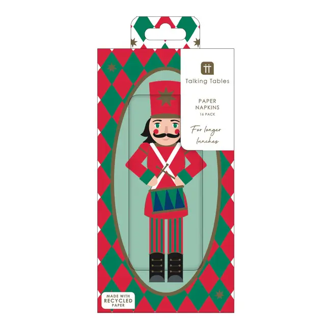 Paper Napkins Long Nutcracker 16-Pack