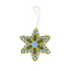 Felt Christmas Hanger Ster Embroidery lichtgroen