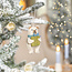 Felt Christmas Hanger Ijsbeer Met Boek