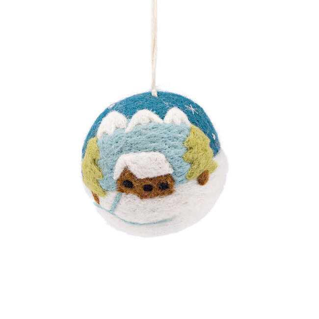 Felt Christmas Hanger Bal Chalet