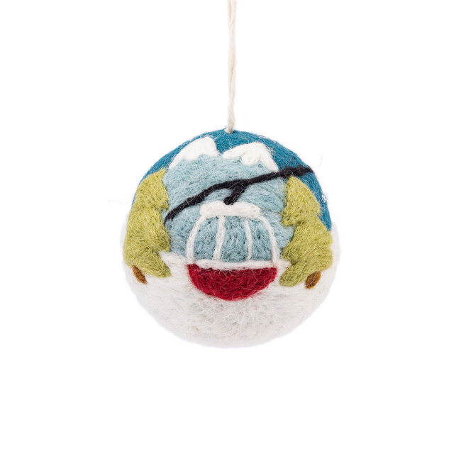 Felt Christmas Hanger Bal Gondel