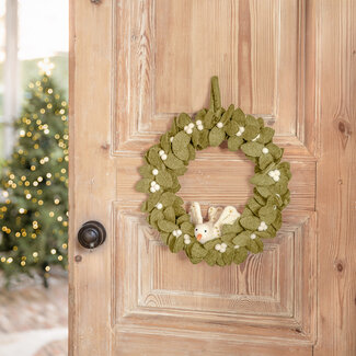 Sjaal met Verhaal Wreath Mistletoe XL Vredesduif