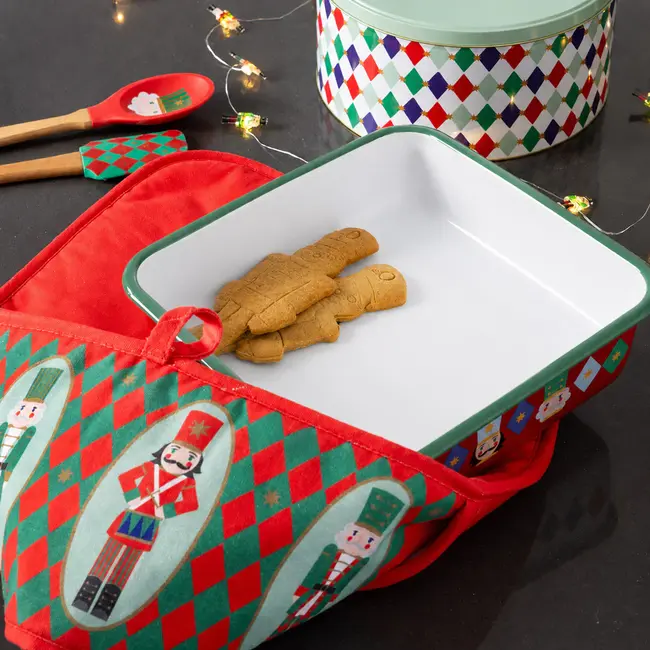 Enamel Roasting Tin Nutcracker 26 cm