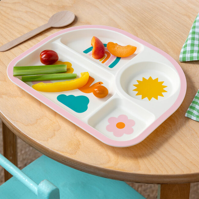 Divider Plate Rainbow Garden