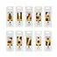 Starterset 30 Kerzen gold/white