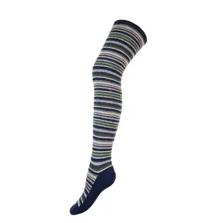 Gemjar Over the Knee Socks Woolmix Striped purple/grey