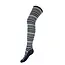 Gemjar Over the Knee Socks Woolmix Striped purple/grey
