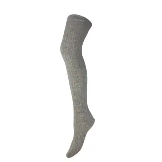 Gemjar Over the Knee Socken Wollmix grey