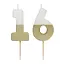 Milestone Candle 16 gold/white