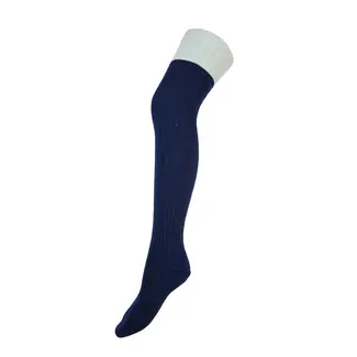 Gemjar Over the Knee Socks Woolmix dark blue & light blue