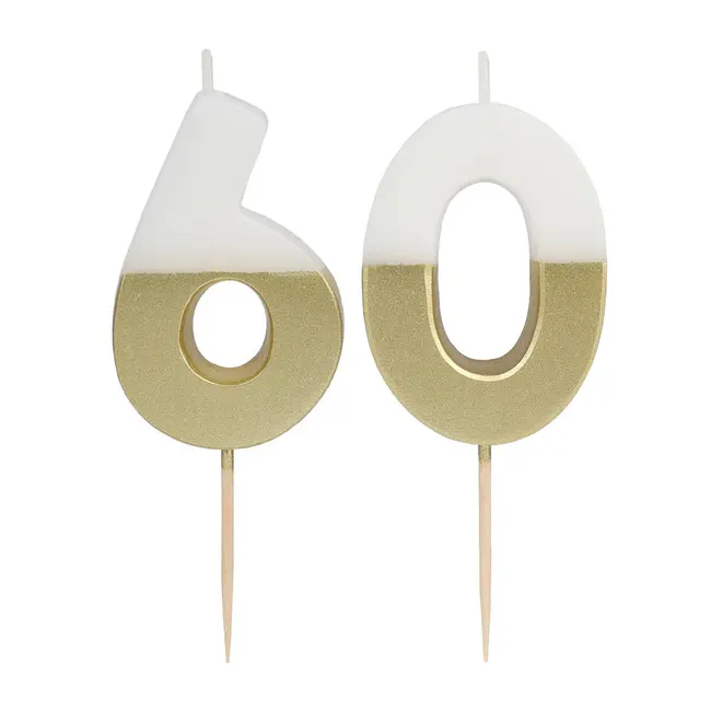 Milestone Candle 60 gold/white