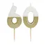 Milestone Candle 60 gold/white
