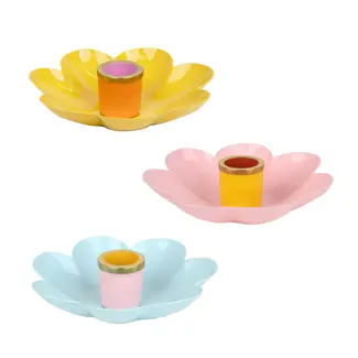 Talking Tables Kerzenhalter Emaille Flower assorti