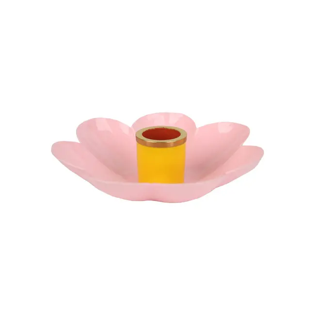 Candle Holder Enamel Flower assorti
