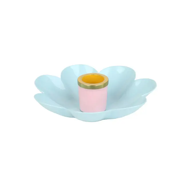 Kerzenhalter Emaille Flower assorti