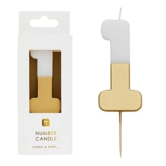 Talking Tables Candle 1 white/gold
