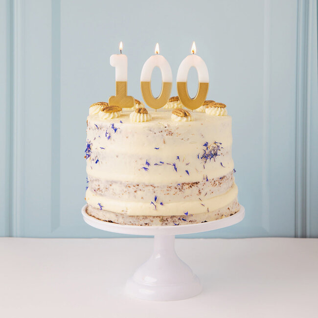 Candle 1 white/gold