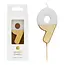 Talking Tables Kerze 9 white/gold