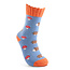 Socken Winter Hedgehogs & Toadstools cornflower