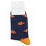 Mens Socks Bamboo Clownfish navy
