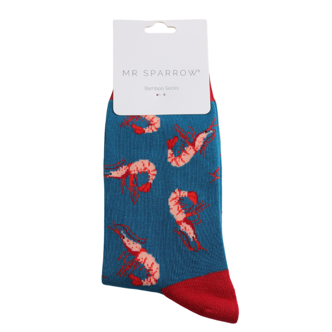 Männer-Socken Bamboo Shrimp blue