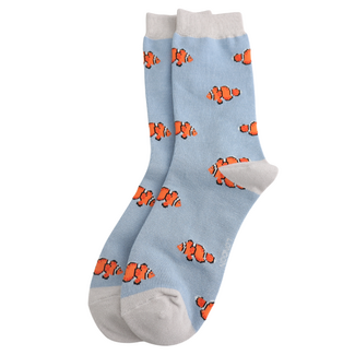 Miss Sparrow Socken Bamboo Clownfish ice blue