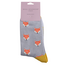 Socks Bamboo Fox Faces blue