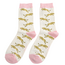 Miss Sparrow Socken Bamboo Leaping Leopards cream
