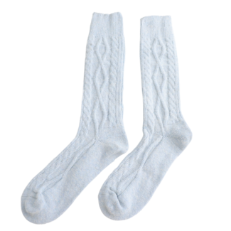 Miss Sparrow Socken Winter Cable sky