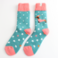 Miss Sparrow Socken Winter Festive Sausage Dogs duck egg