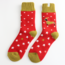 Socken Winter Festive Sausage Dogs red