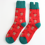 Socken Winter Reindeer red
