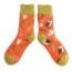 Socks Winter Woodland burnt orange