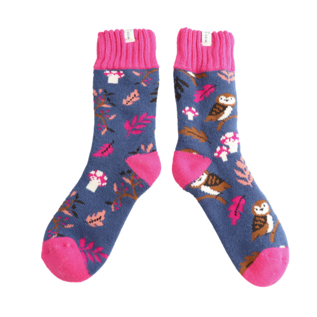 Socks Winter Woodland navy