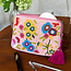 Makeup Bag Beaded Handcrafted Flowers