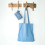 Tote Bag Sausage Dog light blue